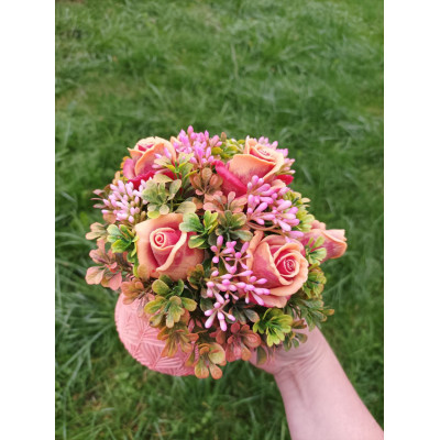 Букет з мила ручної роботи "Трояндовий"