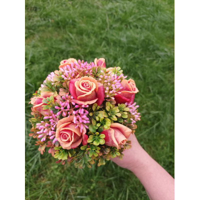 Букет з мила ручної роботи "Трояндовий"
