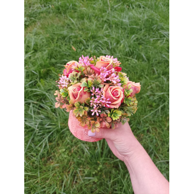 Букет з мила ручної роботи "Трояндовий"