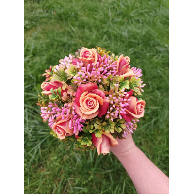 Букет з мила ручної роботи "Трояндовий"