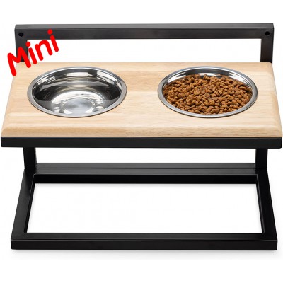 Миски на підставці для котиків та песиків Mini стенд годівничка scratchme black Миски на підставці для котиків та песиків Mini стенд годівничка scratchme black