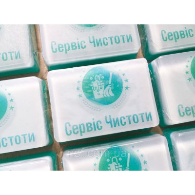 Мило з Вашим логотипом 6,5х4,5х2см