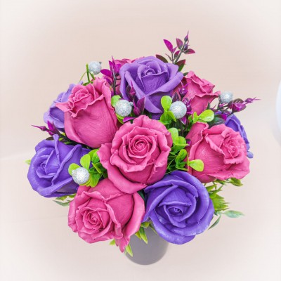 Композиція з мила ручної роботи Троянди в кружці