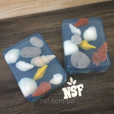 Мило ручної роботи "З мушлями" (прямокутник)