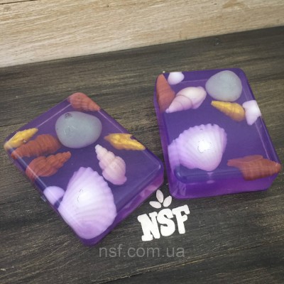 Мило ручної роботи "З мушлями" (прямокутник)