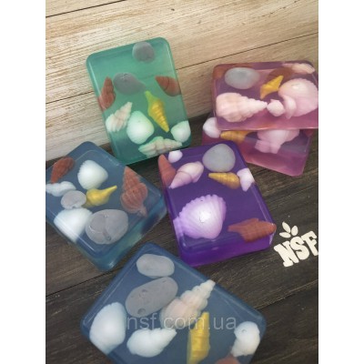 Мило ручної роботи "З мушлями" (прямокутник)