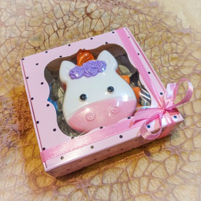 Мило ручної роботи «Єдиноріг» в коробочці 10х10х3см