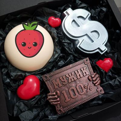 Подарунковий набір мила ручної роботи чоловічий 100% V2