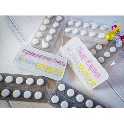 Мило з Вашим логотипом Таблетки 10,5х4,5см