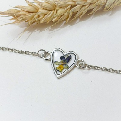 Браслет на цепочці сердечко з братиками