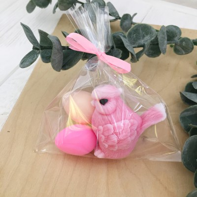 Мило ручної роботи "Пташечка з яєчками"