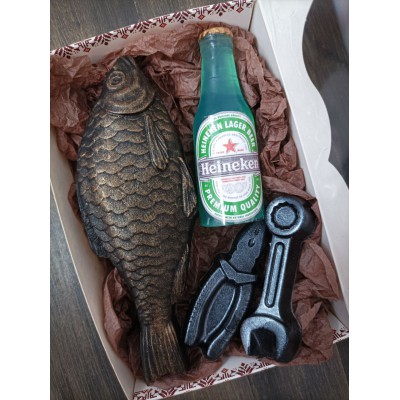 Подарунковий набір мила ручної роботи "Таранька, пиво, інструменти" Подарунковий набір мила ручної роботи "Таранька, пиво, інструменти"