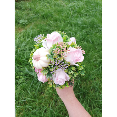 Букет з мила ручної роботи "Осінній з гарбузиком"