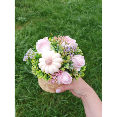 Букет з мила ручної роботи "Осінній з гарбузиком"