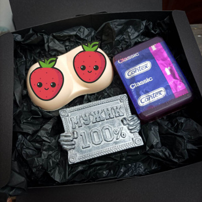 Подарунковий набір мила ручної роботи чоловічий 100% V1