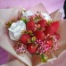 Букет з мила ручної роботи з полуницею
