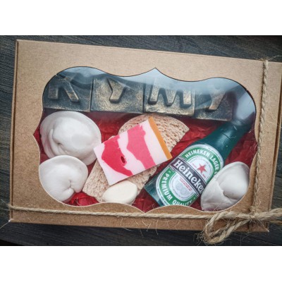 Подарунковий набір мила ручної роботи Куму Подарунковий набір мила ручної роботи Куму