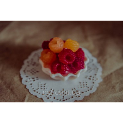 Мило ручної роботи "Тарталетка з малиною"