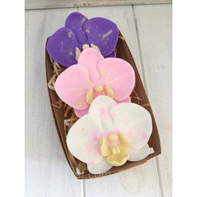 Подарунковий набір мила ручної роботи "Орхідеї" Подарунковий набір мила ручної роботи "Орхідеї"