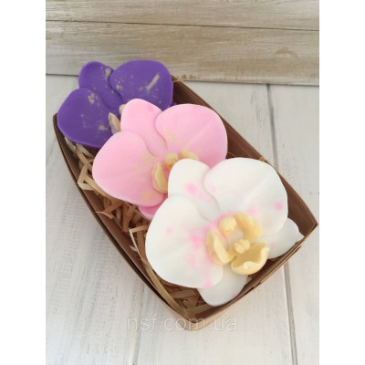Подарунковий набір мила ручної роботи "Орхідеї" Подарунковий набір мила ручної роботи "Орхідеї"