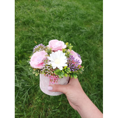 Букет з мила ручної роботи "Маковий"