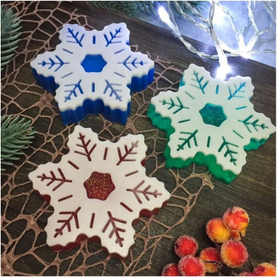 Мило ручної роботи "Сніжинка" маленька