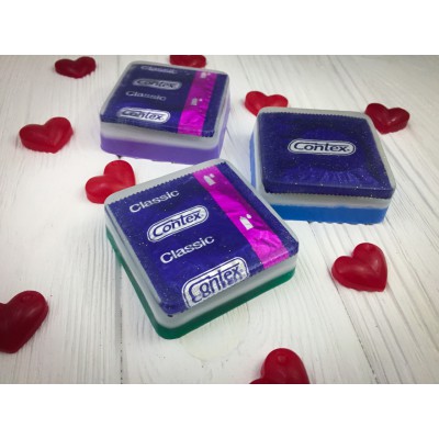 Мило ручної роботи з презервативом Мило ручної роботи з презервативом