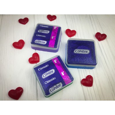 Мило ручної роботи з презервативом Мило ручної роботи з презервативом