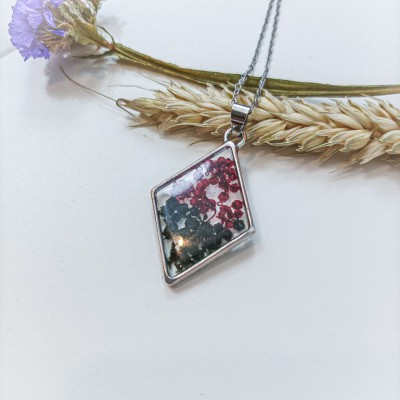 Кулон Ромб червоно-чорний